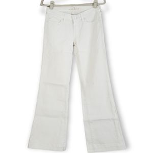 NWOT 7 For All Mankind white denim jeans Womens 26